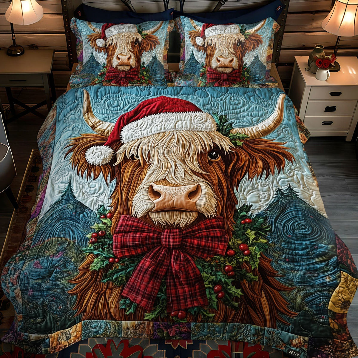 Cozy Highland -Piece Quilted Bedding Set VTQ-Myprintsy