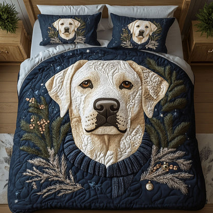 Cozy Labrador Paws -Piece Quilted Bedding Set VTQ-Myprintsy