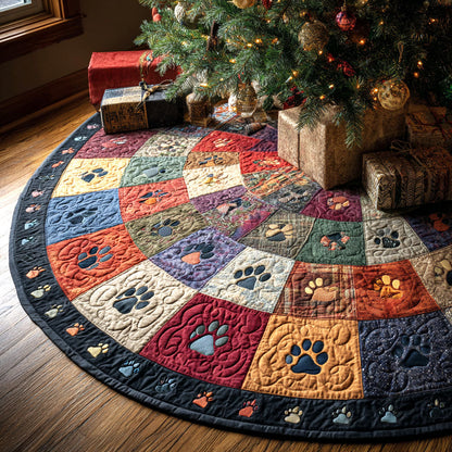 Cozy Patches Christmas Quilted Tree Skirt-Myprintsy