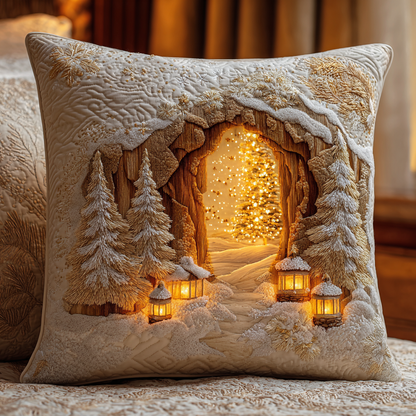 Cozy Pine Depth Quilted Pillow Case VTQ-Myprintsy