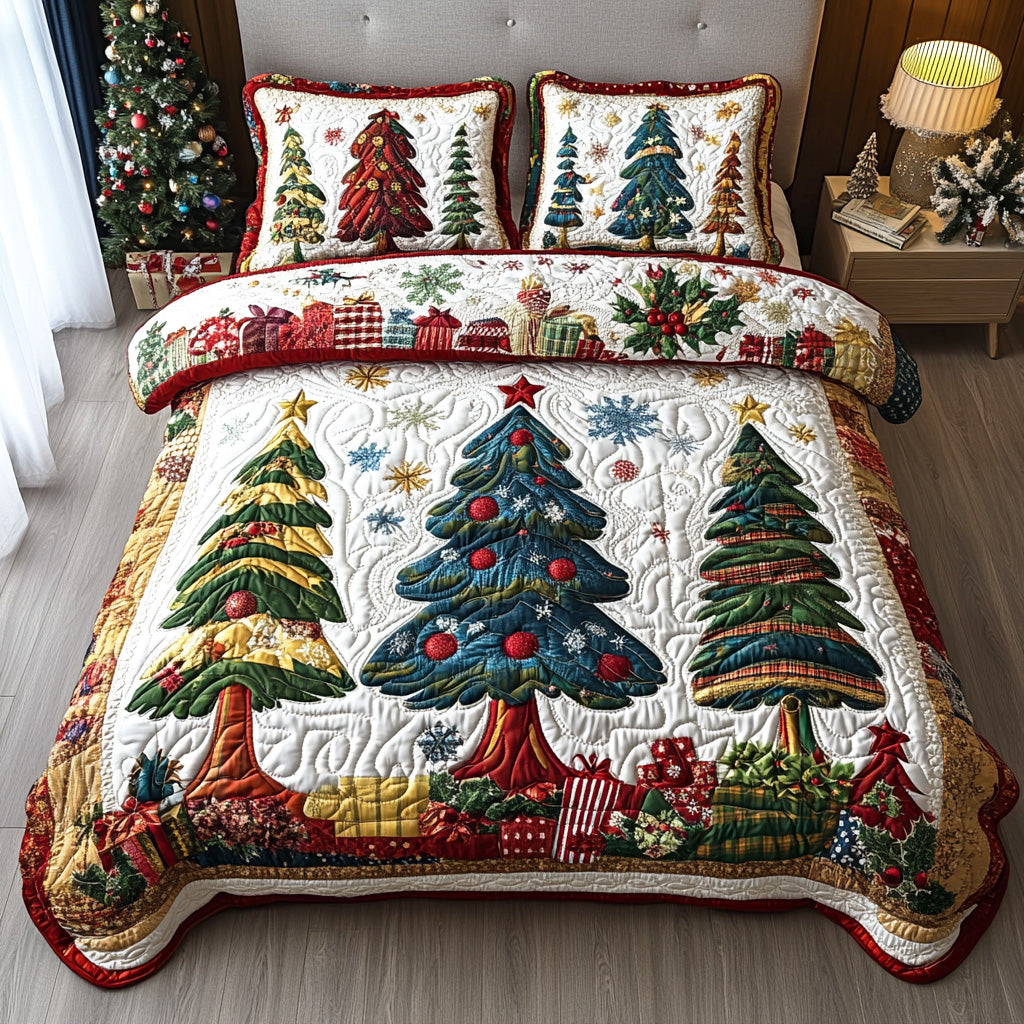 Cozy Pines -Piece Quilted Bedding Set VTQ-Myprintsy