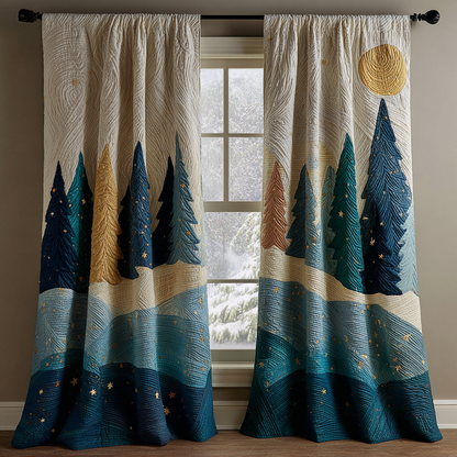Cozy Pines Quilted Curtains VTQ-Myprintsy