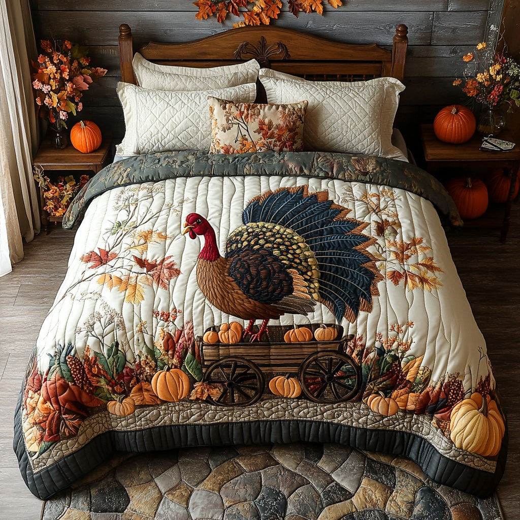 Cozy Roosting -Piece Quilted Bedding Set VTQ-Myprintsy