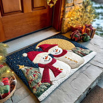 Cozy Snow Friend Doormat VTQ-Myprintsy