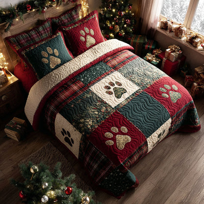 Cozy Tracks -Piece Quilted Bedding Set VTQ-Myprintsy
