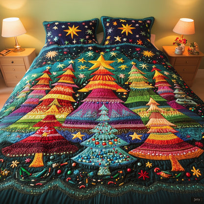 Cozy Tree Dreamscape -Piece Quilted Bedding Set VTQ-Myprintsy