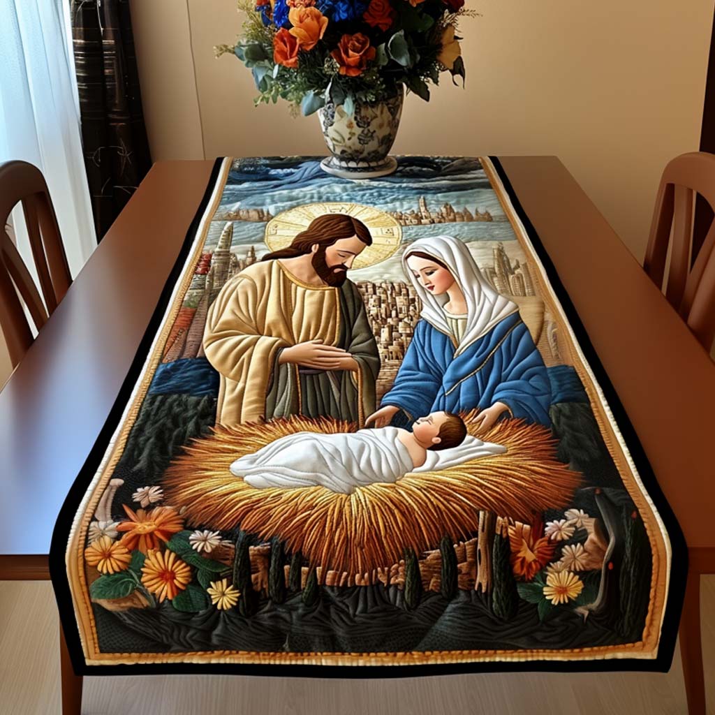 Cradle Of Hope Quilted Table Runner VTQ-Myprintsy