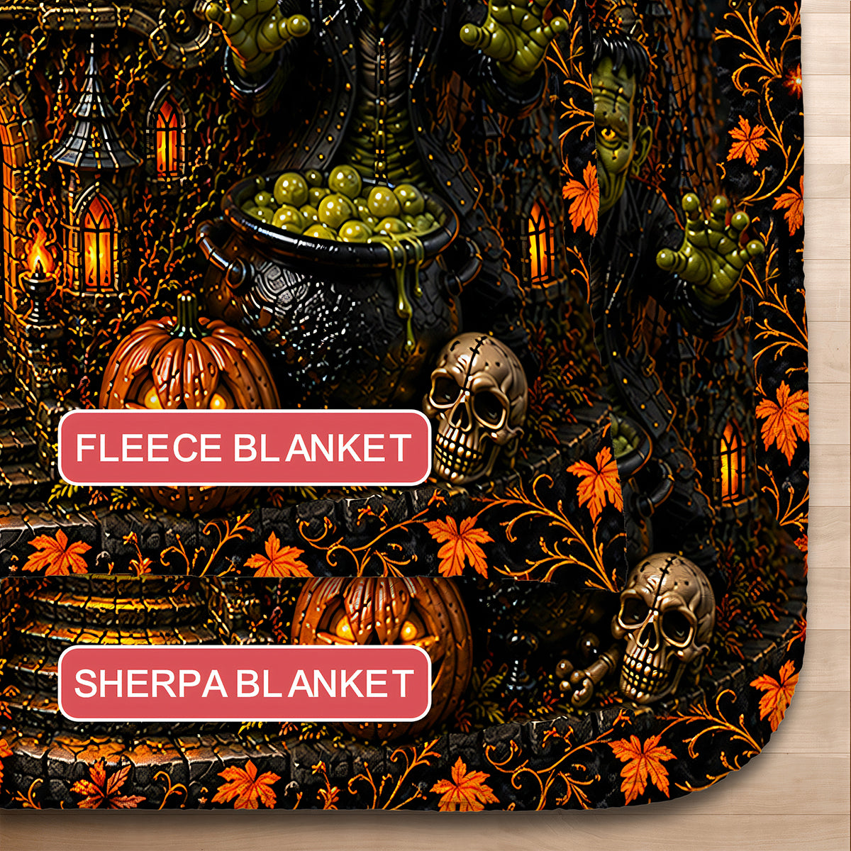 Creep It Real - Personalized Halloween Blanket - Gift For Halloween-Myprintsy