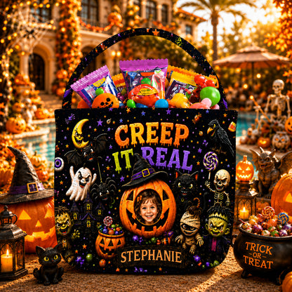 Creep It Real - Personalized Halloween Candy Bag - Gift For Halloween-Myprintsy
