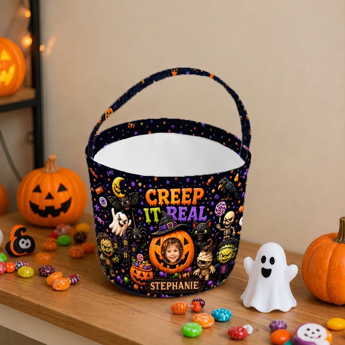 Creep It Real - Personalized Halloween Candy Bag - Gift For Halloween-Myprintsy