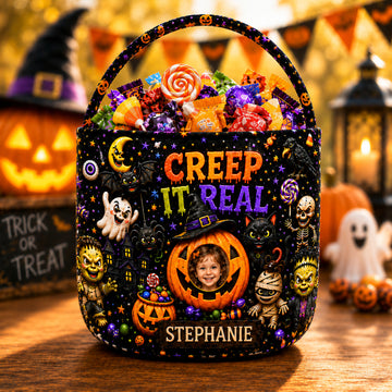 Creep It Real - Personalized Halloween Candy Bag - Gift For Halloween-Myprintsy