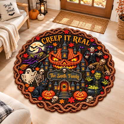 Creep It Real - Personalized Halloween Rug-Myprintsy