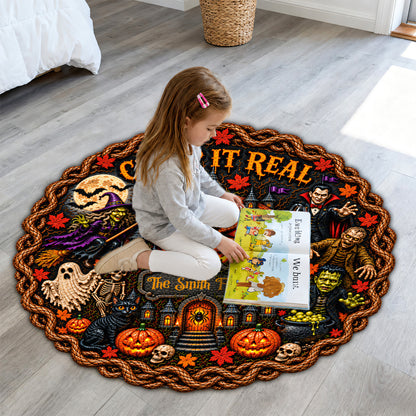Creep It Real - Personalized Halloween Rug-Myprintsy