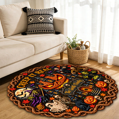 Creep It Real - Personalized Halloween Rug-Myprintsy