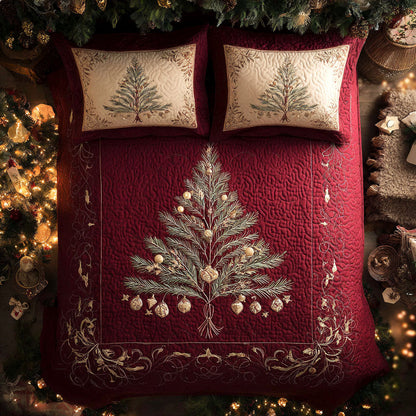 Crimson Twilight -Piece Quilted Bedding Set VTQ-Myprintsy