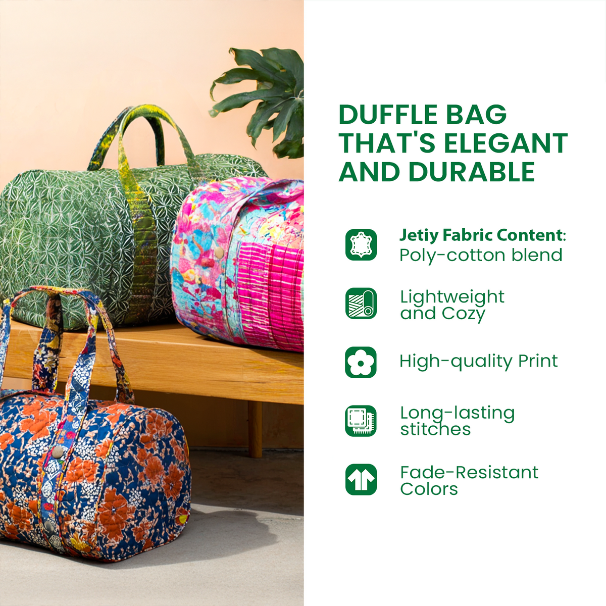 Cuddle Spaniel Quilted Duffle Bag VTQ-Myprintsy