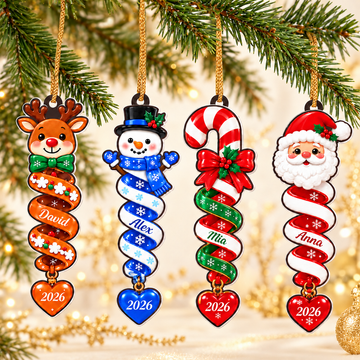 Custom Name Ornament for Kids & Family - Personalized Christmas Ornament-Myprintsy