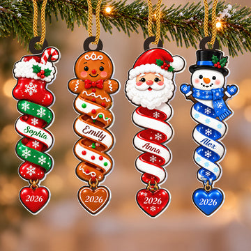 Custom Name Ornament for Kids & Family - Personalized Christmas Ornament-Myprintsy