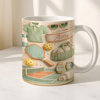 Custom Pastel Gifts for Pickleball Players - Personalized Pickleball White Mug-Myprintsy