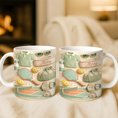 Custom Pastel Gifts for Pickleball Players - Personalized Pickleball White Mug-Myprintsy