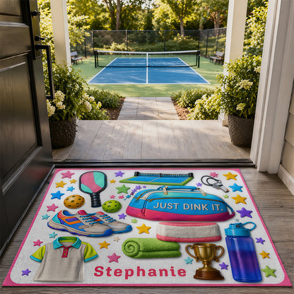 Custom Pickleball Welcome Mat - Personalized Pickleball Doormat-Myprintsy