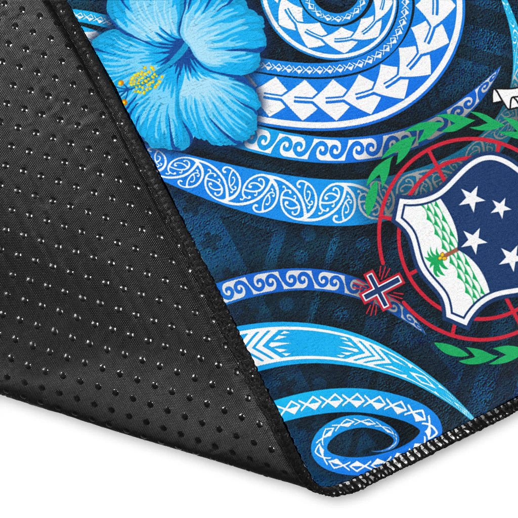 [Custom] Samoa Personalised Area Rug -Turtle and Tribal Tattoo Of Polynesian-Myprintsy