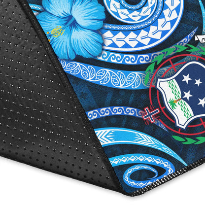 [Custom] Samoa Personalised Area Rug -Turtle and Tribal Tattoo Of Polynesian-Myprintsy