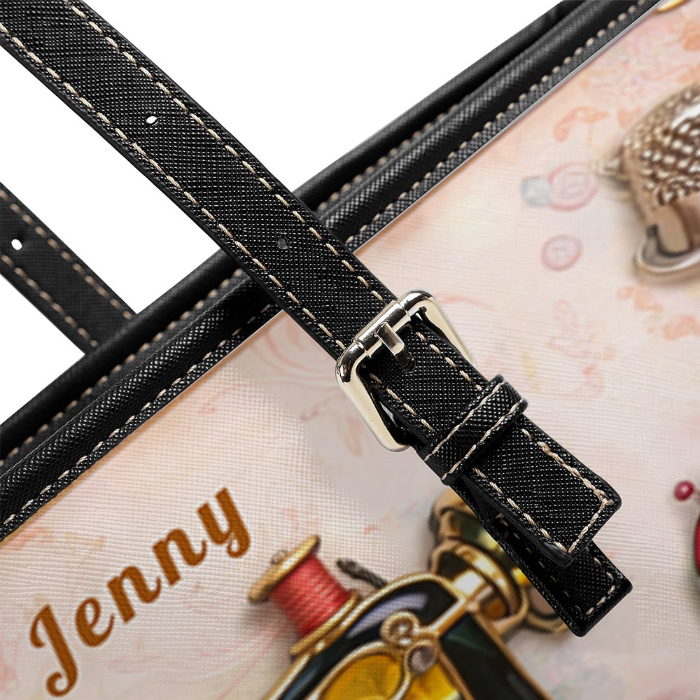 Custom Vintage Sewing Machine Purse - Gifts for Seamstresses & Crafters - Personalized Tote Bag and Wallet Set-Myprintsy