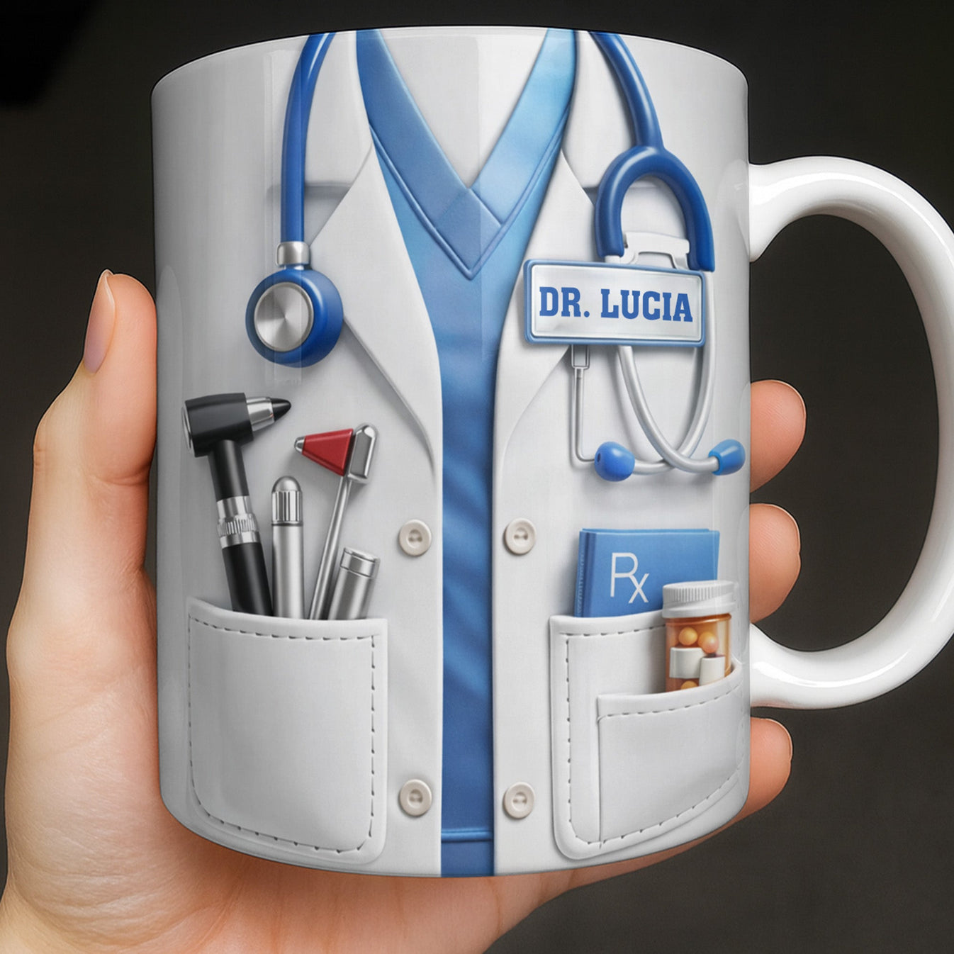Customize With Your Favorite Doctor's Name And Tools - Coffee Mug - Gift For Medical Professionals-Myprintsy