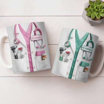 Customize With Your Favorite Doctor's Name And Tools - Coffee Mug - Gift For Medical Professionals-Myprintsy