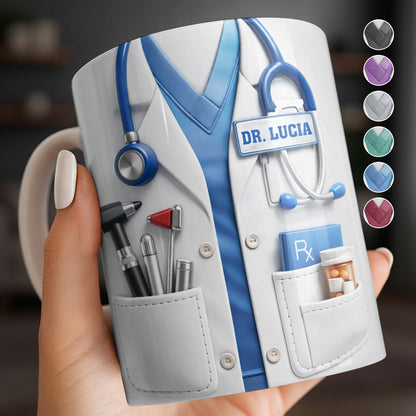 Customize With Your Favorite Doctor's Name And Tools - Coffee Mug - Gift For Medical Professionals-Myprintsy