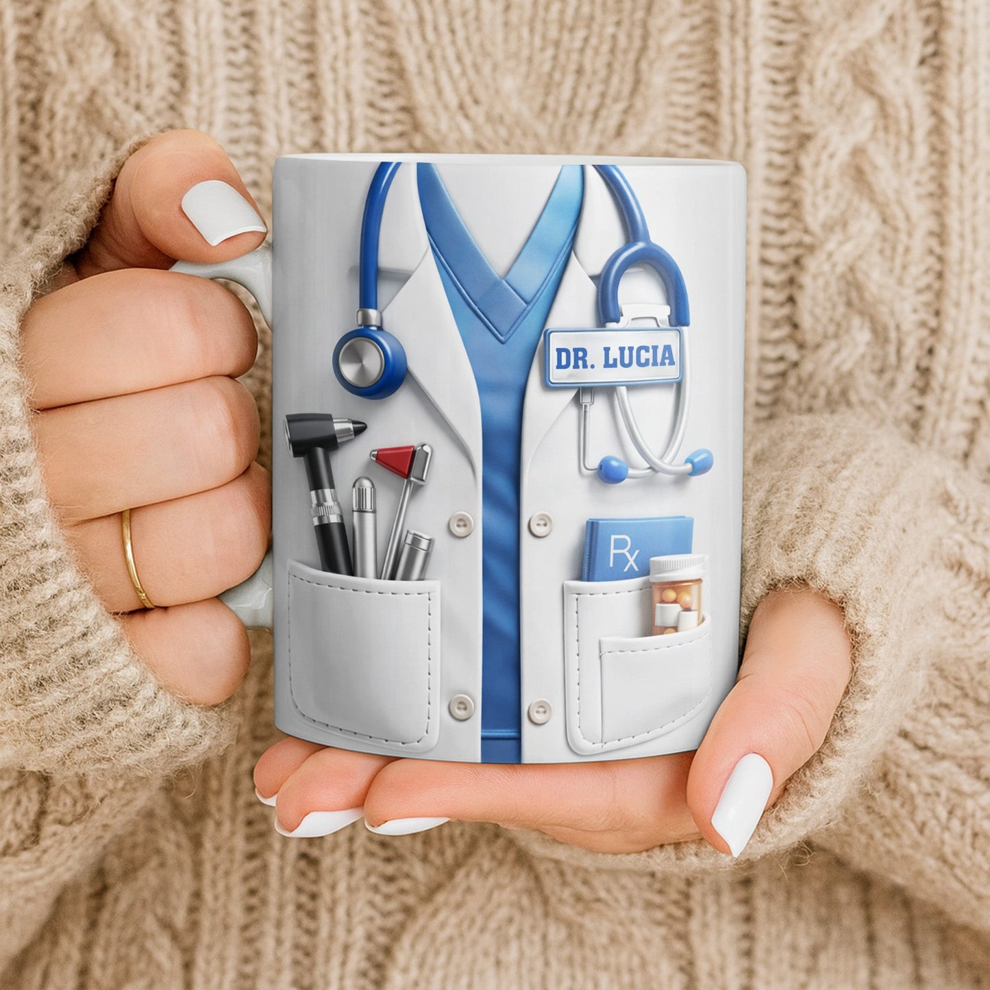 Customize With Your Favorite Doctor's Name And Tools - Coffee Mug - Gift For Medical Professionals-Myprintsy