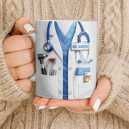 Customize With Your Favorite Doctor's Name And Tools - Coffee Mug - Gift For Medical Professionals-Myprintsy
