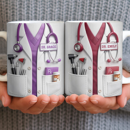 Customize With Your Favorite Doctor's Name And Tools - Coffee Mug - Gift For Medical Professionals-Myprintsy