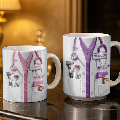 Customize With Your Favorite Doctor's Name And Tools - Coffee Mug - Gift For Medical Professionals-Myprintsy