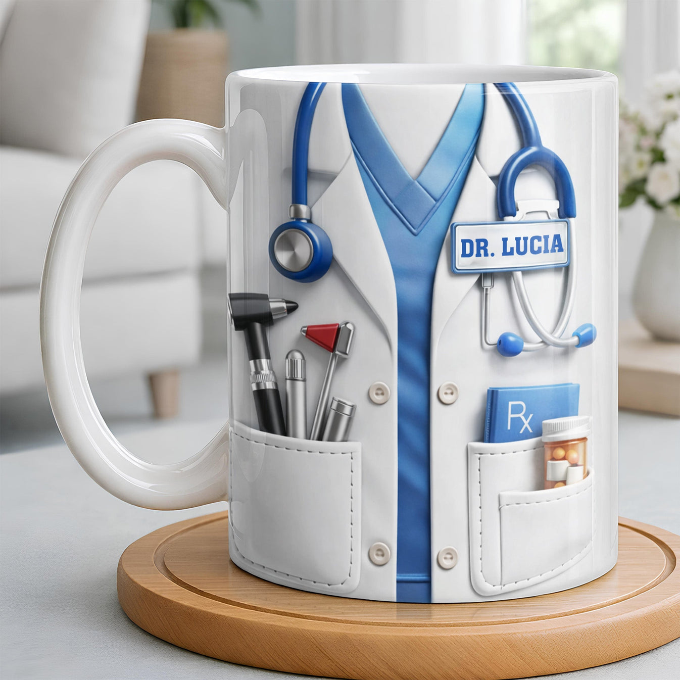 Customize With Your Favorite Doctor's Name And Tools - Coffee Mug - Gift For Medical Professionals-Myprintsy