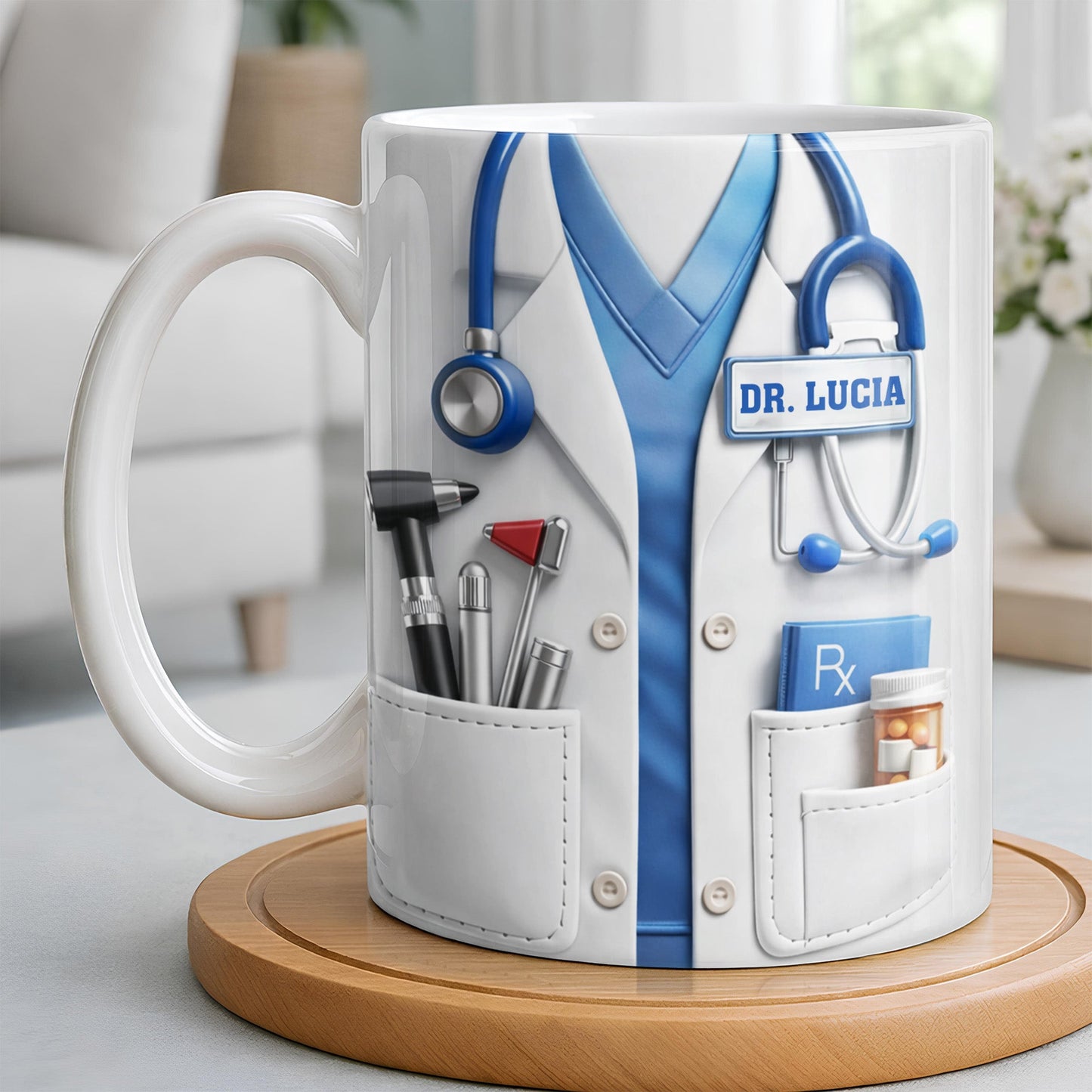Customize With Your Favorite Doctor's Name And Tools - Coffee Mug - Gift For Medical Professionals-Myprintsy
