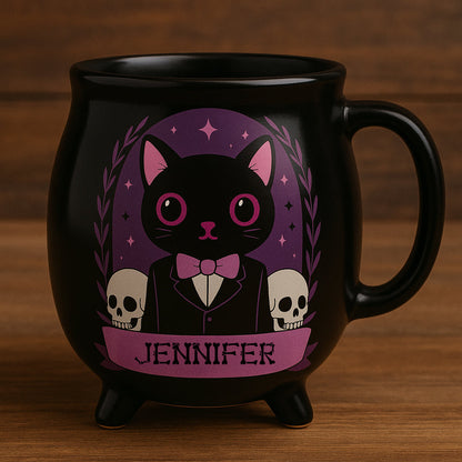Cute And Spooky - Gift For You, Friend, Your Favourite Witch - Personalized Cauldron Coffee Mug-Myprintsy