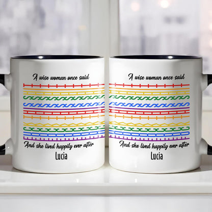 A Wise Woman Once Said - Personalized Accent Mug - Gift For Women and Culture Lovers