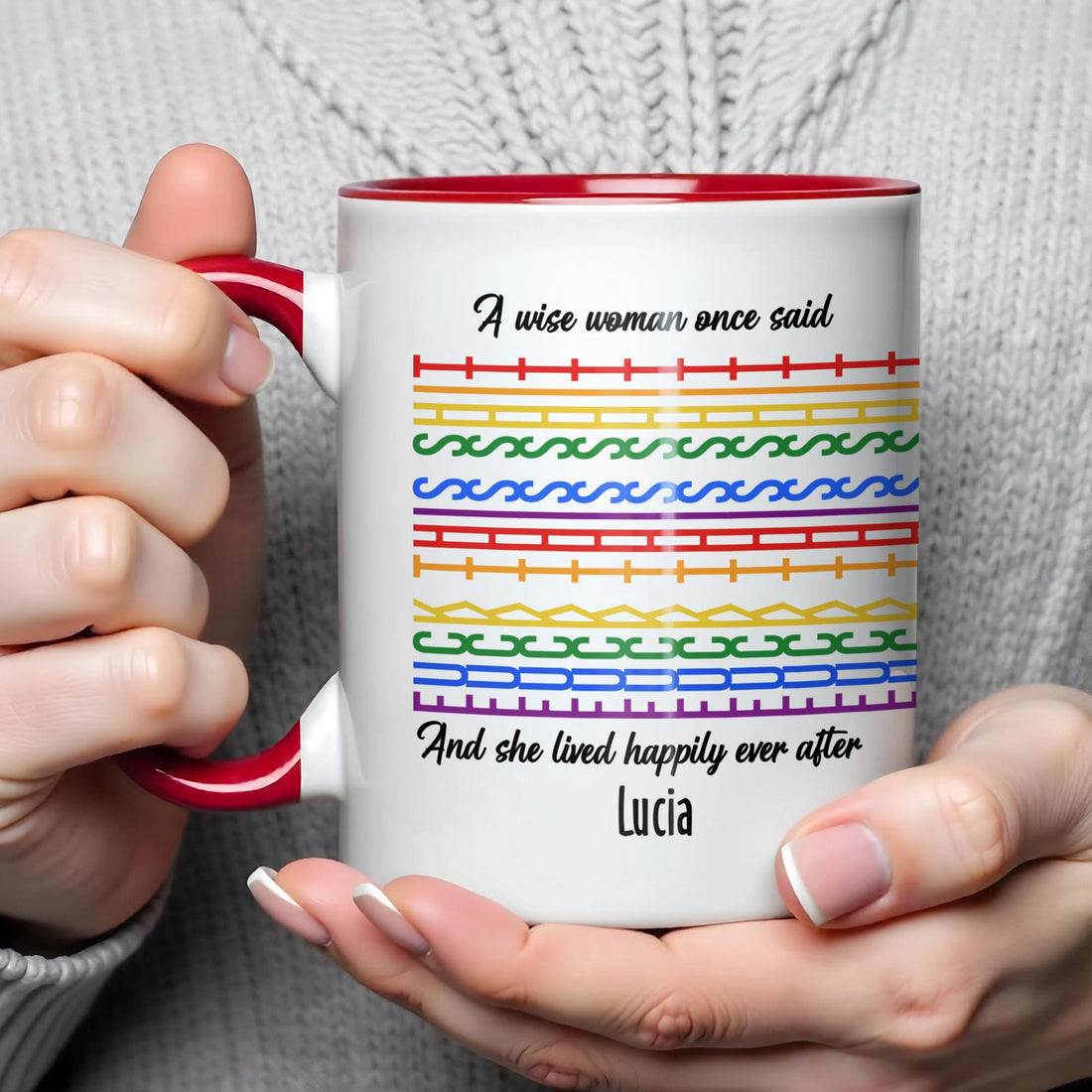 A Wise Woman Once Said - Personalized Accent Mug - Gift For Women and Culture Lovers