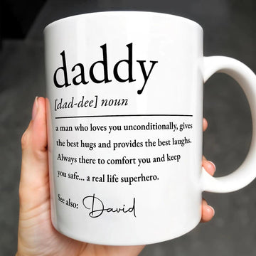 Dad The Man That Loves You Unconditionally - Personalized Coffee Mug - Gift For Dad-Myprintsy