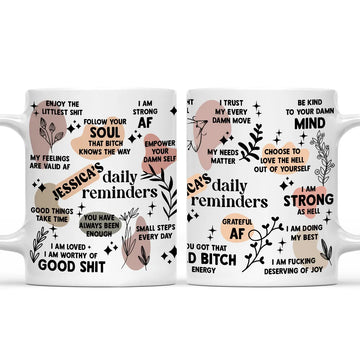 Daily Affirmation Custom Mug - Personalized Coffee Mug-Myprintsy