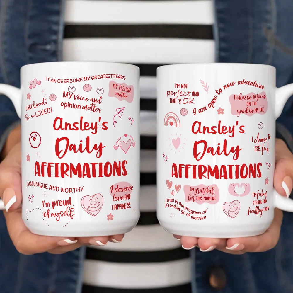 Daily Affirmations - Personalized Coffee Mug-Myprintsy