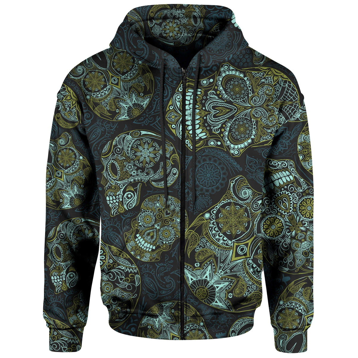 Day Of The Dead Zip Hoodie