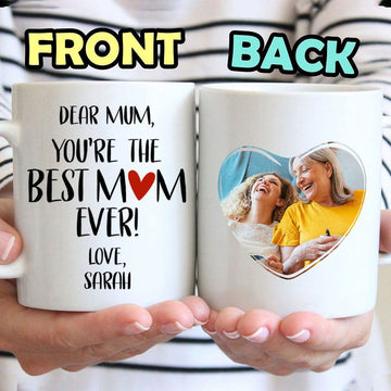 Dear Mum You’re The Best Mum Ever - Personalized Ceramic Mug-Myprintsy