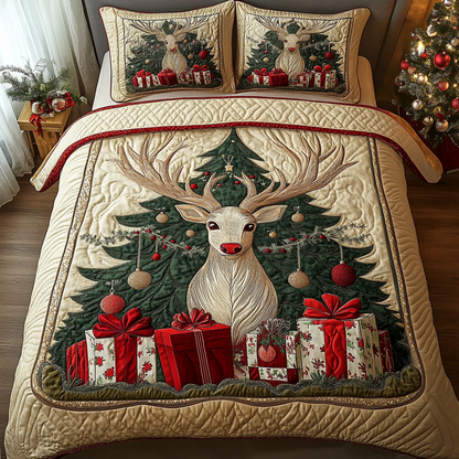 Deer Dreams -Piece Quilted Bedding Set VH VTQ-Myprintsy