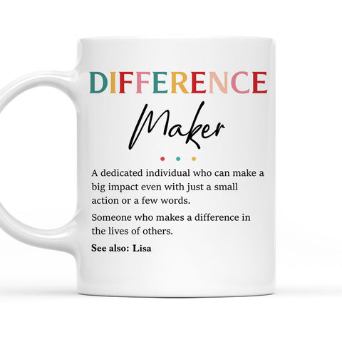 Difference Maker - Personalized Mug-Myprintsy