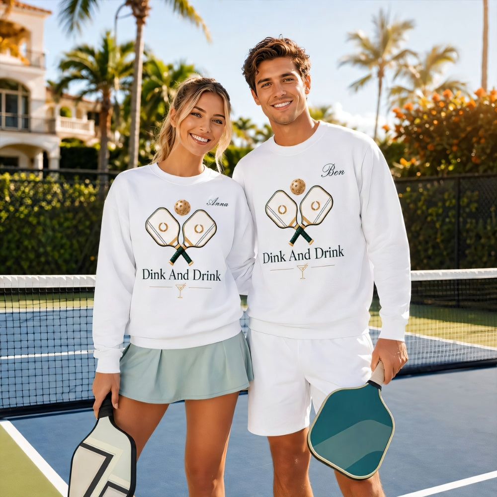 Dink And Drink - Personalized Pickleball Shirts - Gifts For Pickleball Players-Myprintsy