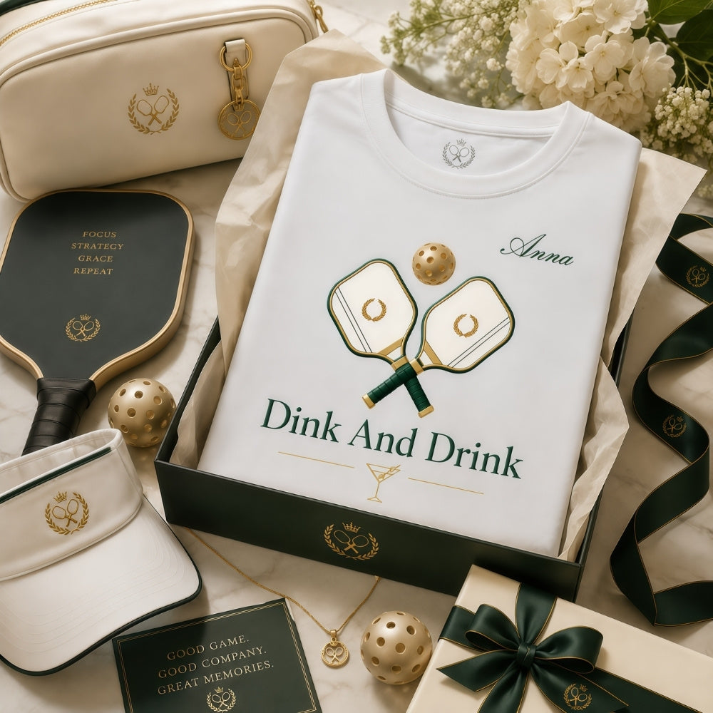 Dink And Drink - Personalized Pickleball Shirts - Gifts For Pickleball Players-Myprintsy
