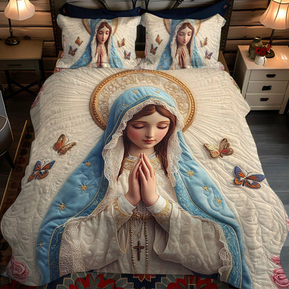 Divine Grace -Piece Quilted Bedding Set VTQ-Myprintsy
